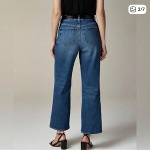 J. CREW Curvy Slim Wide Jeans in 1996 Semi-Stretch Medium Wash Sz 32T {3K1}
